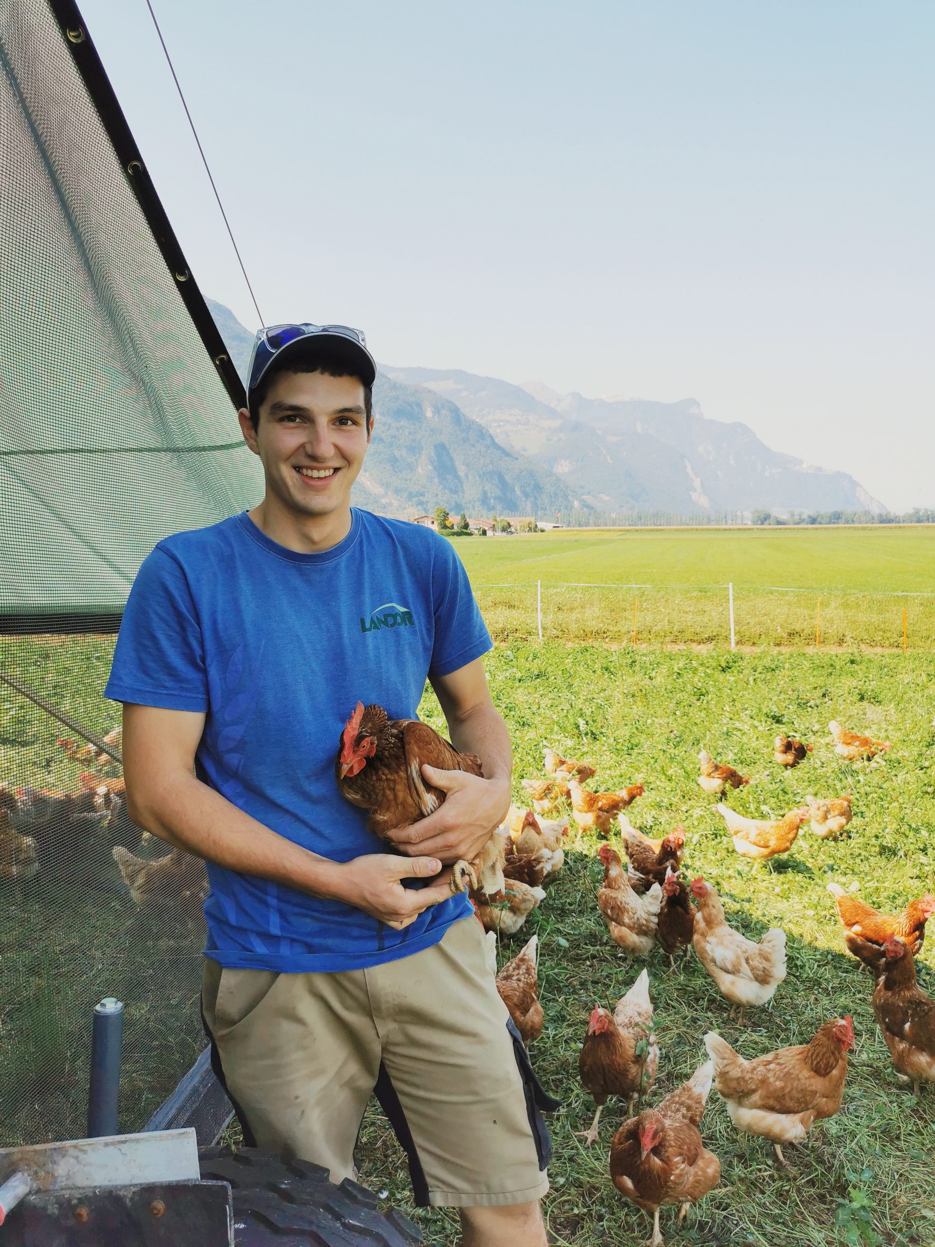 Portrait de Sylvain Arlettaz, jeune agriculteur suisse